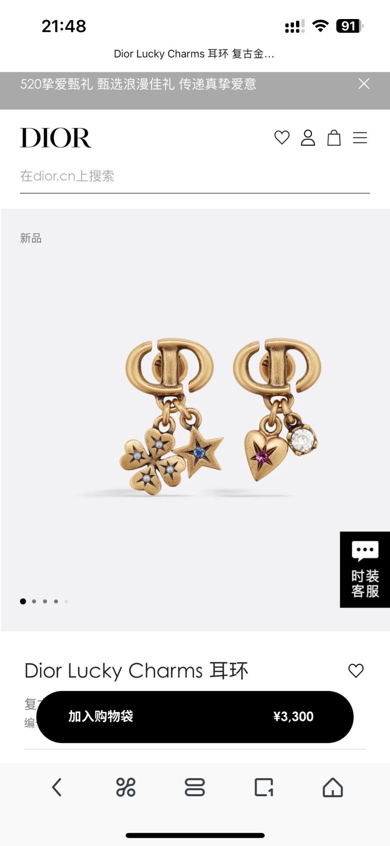 chr1st1an D10r earrings